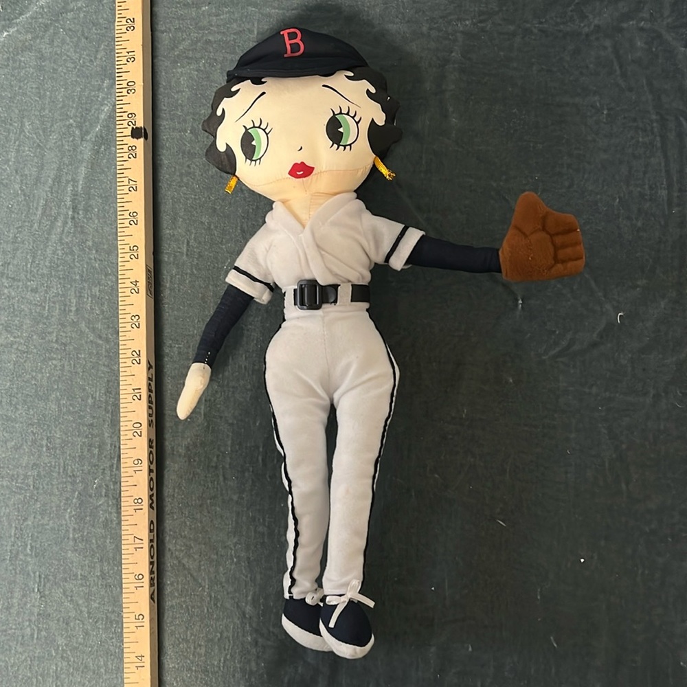 Baseball Betty Boop Plush Toy Doll